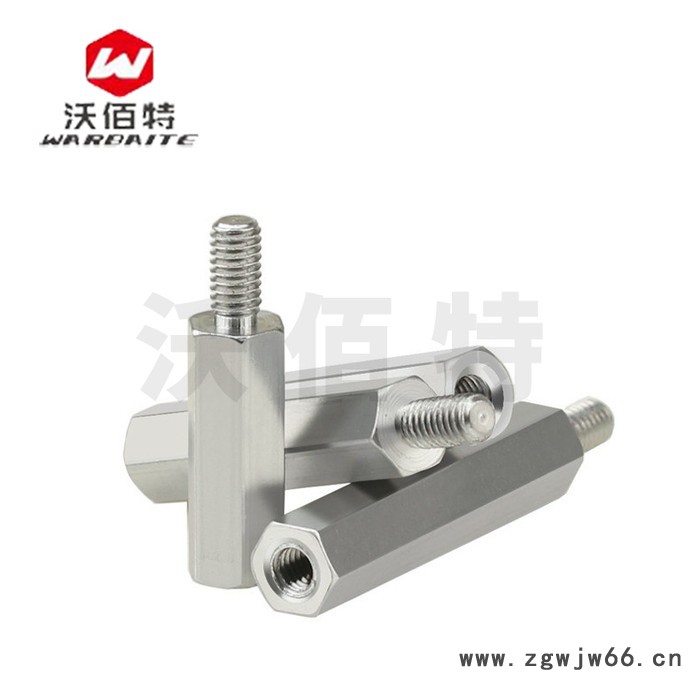 M4六角长螺母 丝铝柱联接拉杆支撑顶柱直通内外牙单头牙隔离柱图2