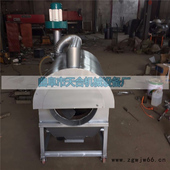 新型不锈钢滚筒炒盐机 坚果炒货机 奶香瓜子炒货机 电动炒货机 多功能炒药材机图6