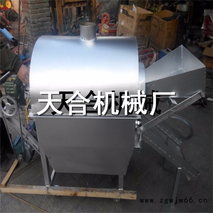 新型不锈钢滚筒炒盐机 坚果炒货机 奶香瓜子炒货机 电动炒货机 多功能炒药材机图7