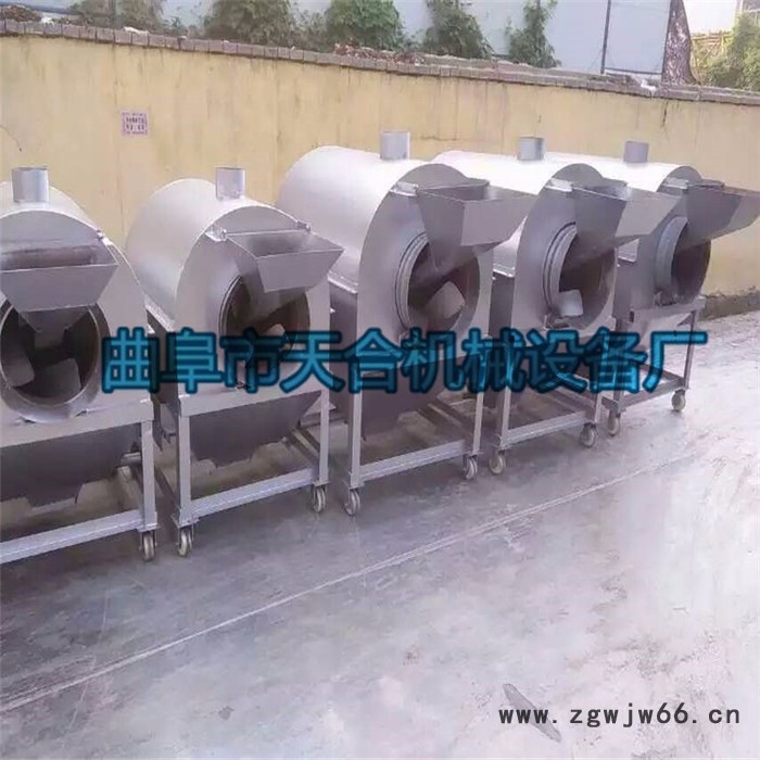 新型不锈钢滚筒炒盐机 坚果炒货机 奶香瓜子炒货机 电动炒货机 多功能炒药材机图8