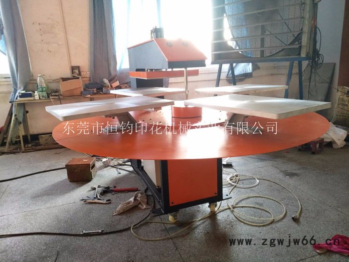 四工位烫画机 粘合机 多功能滚筒机 全自动液压四工位加高压烫机 服装印花 烫钻机图2