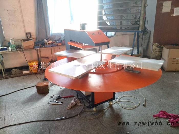 四工位烫画机 粘合机 多功能滚筒机 全自动液压四工位加高压烫机 服装印花 烫钻机图4