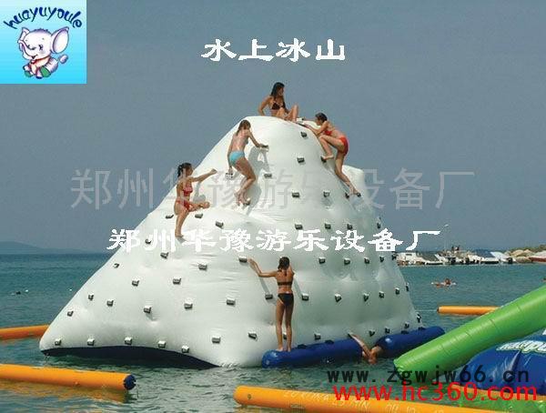 华豫水上鸭梨陀螺|水上游乐设备|水上漂浮物|充气水上乐园|卡通船|水上冰山|香蕉船|水上滚筒|漂流艇|水上乐园气模玩具图3