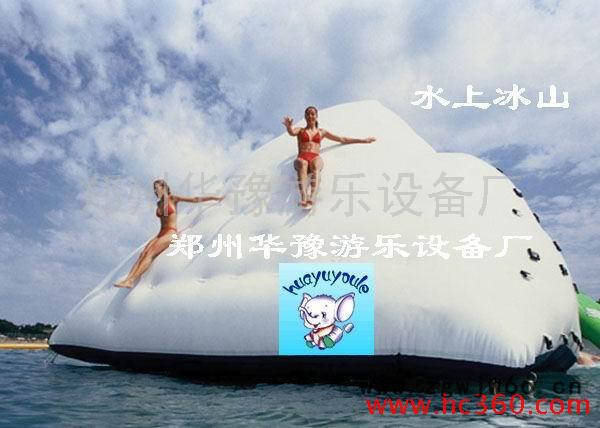 华豫水上鸭梨陀螺|水上游乐设备|水上漂浮物|充气水上乐园|卡通船|水上冰山|香蕉船|水上滚筒|漂流艇|水上乐园气模玩具图2