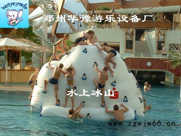 华豫水上鸭梨陀螺|水上游乐设备|水上漂浮物|充气水上乐园|卡通船|水上冰山|香蕉船|水上滚筒|漂流艇|水上乐园气模玩具图5