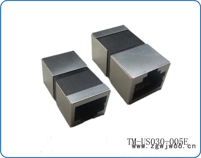 天睦电子直销RJ45 8P8C CAT5E网络直通模块 网线延长专用