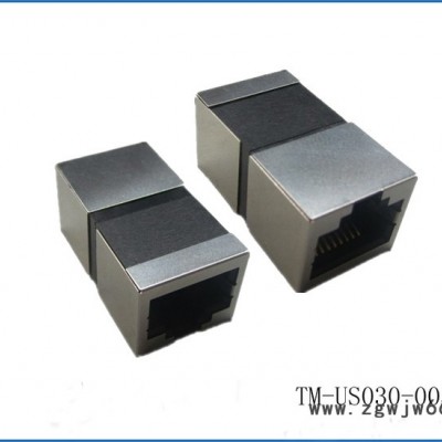 天睦电子直销RJ45 8P8C CAT5E网络直通模块 网线延长专用