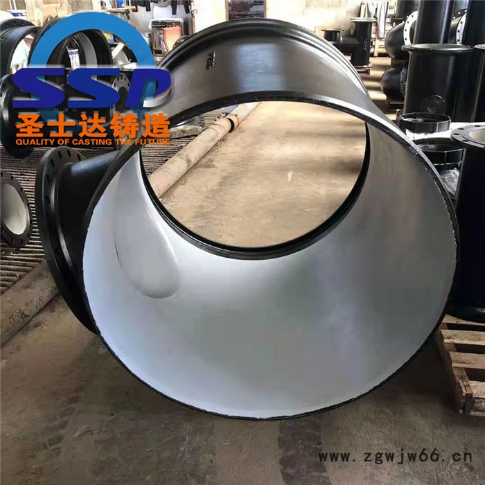 黑龙江双承直通 DN800供水铸铁管配件零售  圣士达铸造图5