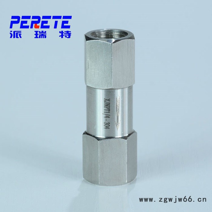 不锈钢高压内螺纹单向阀 直通式单向阀 高压防腐蚀单向阀图3