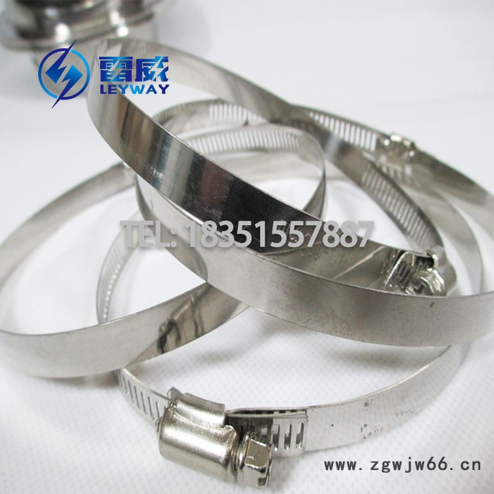 不锈钢美式半钢喉箍通风管箍电力通信抱箍水管卡扣快装全钢管夹旋转接头防水防锈201/304不锈钢12MM宽图4