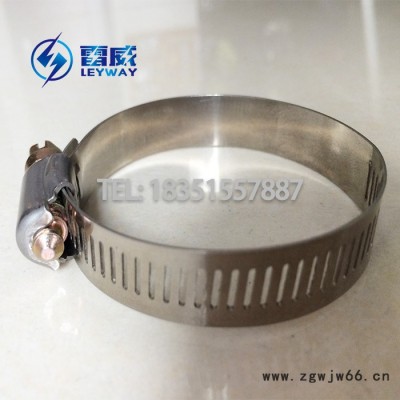 不锈钢美式半钢喉箍通风管箍电力通信抱箍水管卡扣快装全钢管夹旋转接头防水防锈201/304不锈钢12MM宽