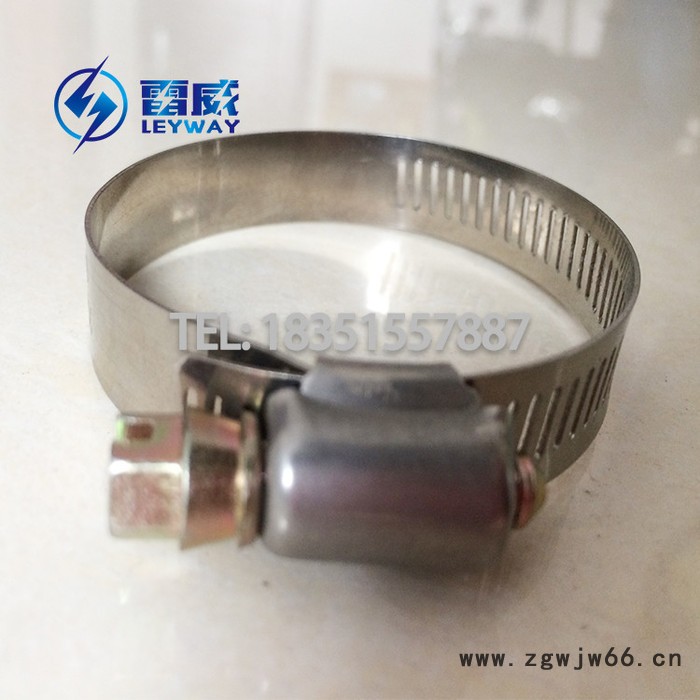 不锈钢美式半钢喉箍通风管箍电力通信抱箍水管卡扣快装全钢管夹旋转接头防水防锈201/304不锈钢12MM宽图2