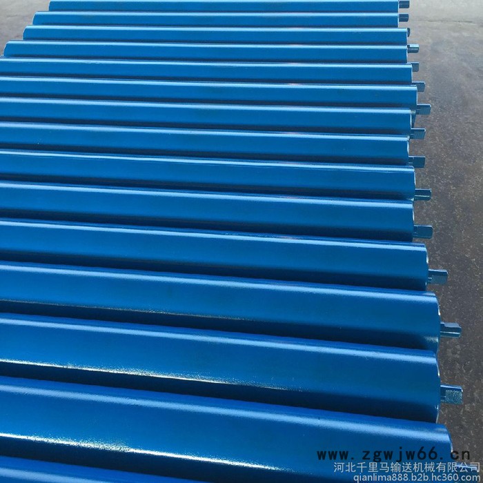 托辊 上调心托辊支架   滚筒 槽型 防尘  防水  专业托辊生产厂家   河北千里马输送机械有限公司图4