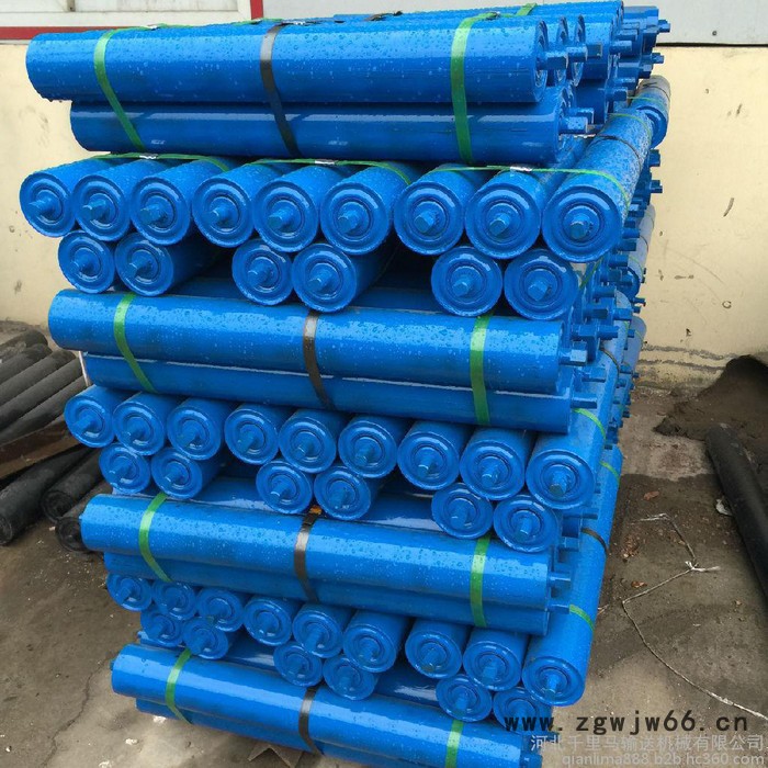 托辊 上调心托辊支架   滚筒 槽型 防尘  防水  专业托辊生产厂家   河北千里马输送机械有限公司图2