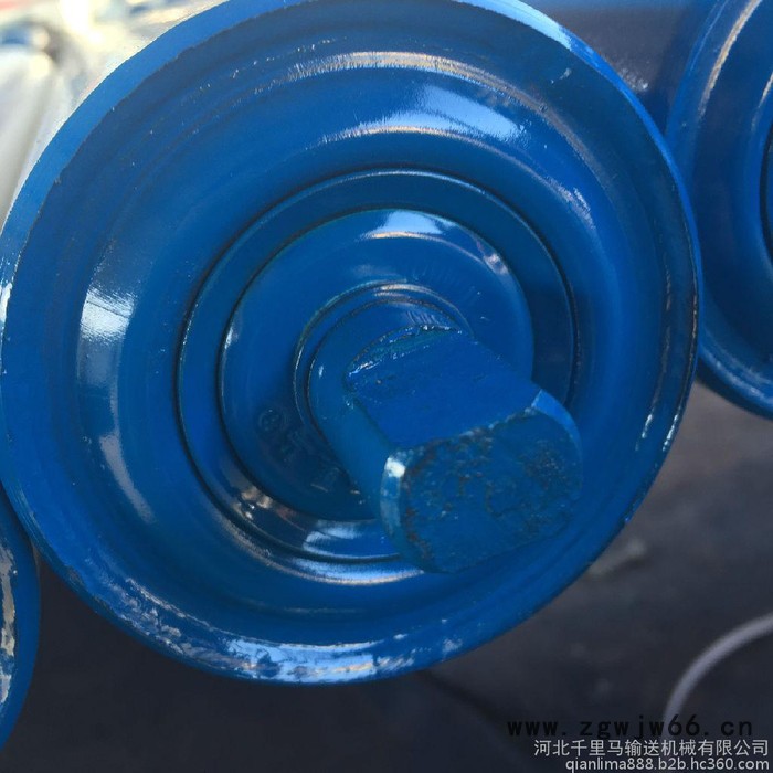 托辊 上调心托辊支架   滚筒 槽型 防尘  防水  专业托辊生产厂家   河北千里马输送机械有限公司图5