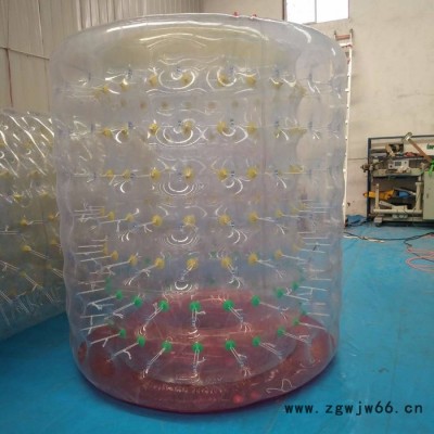 新款水上双层滚筒价格 TPU充气滚筒图片 厂家