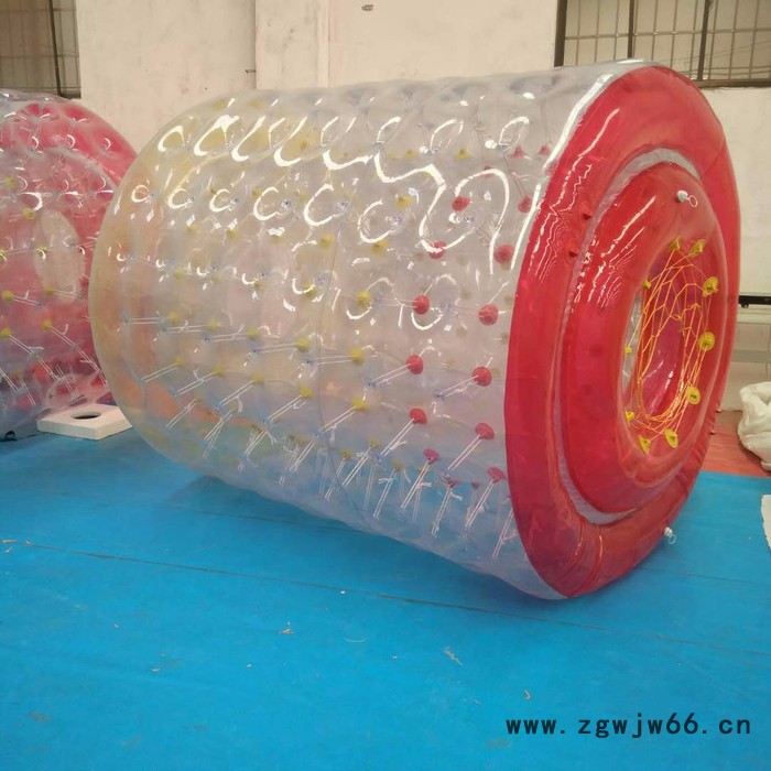 新款水上双层滚筒价格 TPU充气滚筒图片 厂家图3