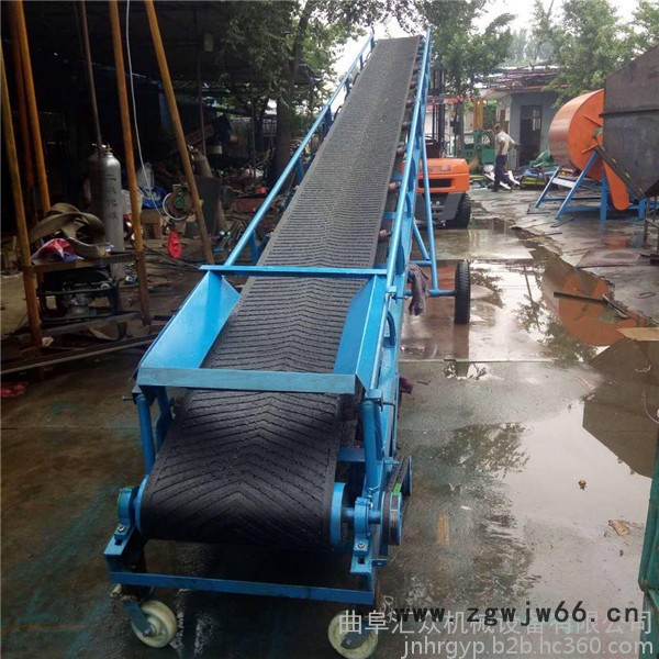 黑色橡胶皮带输送机 快递分拣用四滚筒运输机 汇众可调速皮带运输机 汇众散包两用皮带机图6