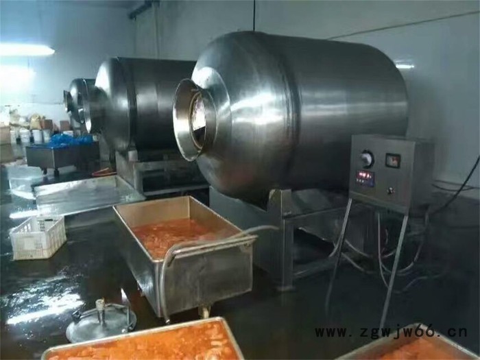 鼎鸿GR-1600L盐水鸭滚肉机 风干鸡入味滚筒机 羊肉滚肉机 肥牛肉卷滚揉机 肉串加工设备  鸡柳全套设备 鸡排滚肉机图3