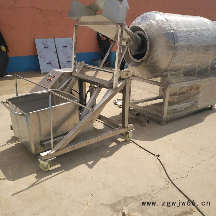 鼎鸿GR-1600L盐水鸭滚肉机 风干鸡入味滚筒机 羊肉滚肉机 肥牛肉卷滚揉机 肉串加工设备  鸡柳全套设备 鸡排滚肉机图4