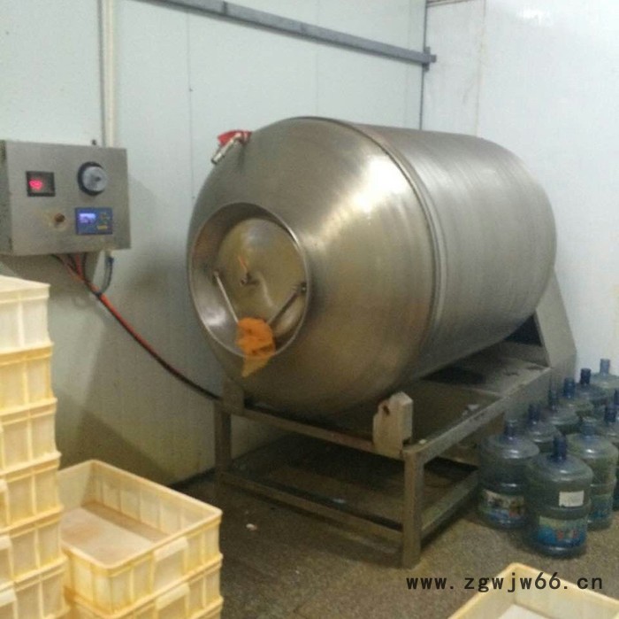 鼎鸿GR-1600L盐水鸭滚肉机 风干鸡入味滚筒机 羊肉滚肉机 肥牛肉卷滚揉机 肉串加工设备  鸡柳全套设备 鸡排滚肉机图2