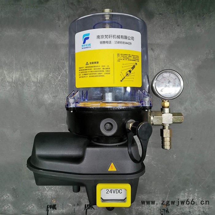 皮带机滚筒集中润滑系统电动油脂泵 外接电源单点加脂器 多点润滑系统  递进式润滑系统 内置控制器 低液位报警开关图2