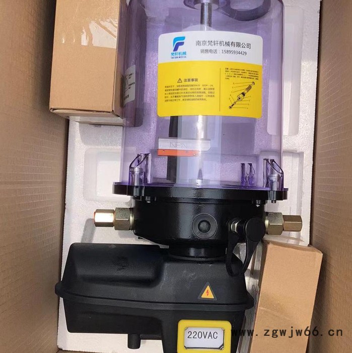 皮带机滚筒集中润滑系统电动油脂泵 外接电源单点加脂器 多点润滑系统  递进式润滑系统 内置控制器 低液位报警开关图3