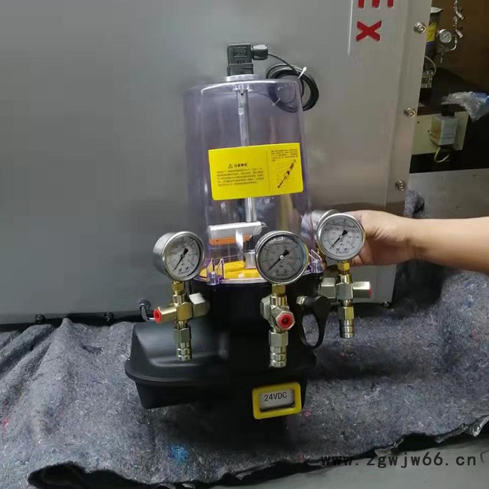 皮带机滚筒集中润滑系统电动油脂泵 外接电源单点加脂器 多点润滑系统  递进式润滑系统 内置控制器 低液位报警开关图5