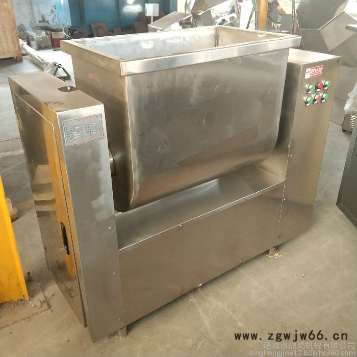 鼎鸿牌BX-100型拌馅机  倾斜出料拌馅机  金针菇拌料机 萝卜条拌料机  笋丝混合搅拌机  茶叶滚筒拌料机  混合效图8