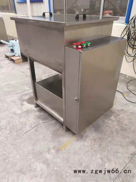 鼎鸿牌BX-100型拌馅机  倾斜出料拌馅机  金针菇拌料机 萝卜条拌料机  笋丝混合搅拌机  茶叶滚筒拌料机  混合效图7