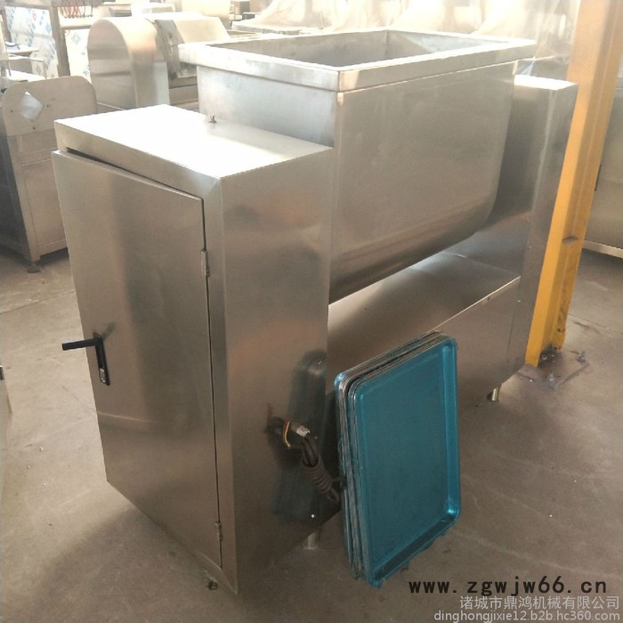 鼎鸿牌BX-100型拌馅机  倾斜出料拌馅机  金针菇拌料机 萝卜条拌料机  笋丝混合搅拌机  茶叶滚筒拌料机  混合效图2
