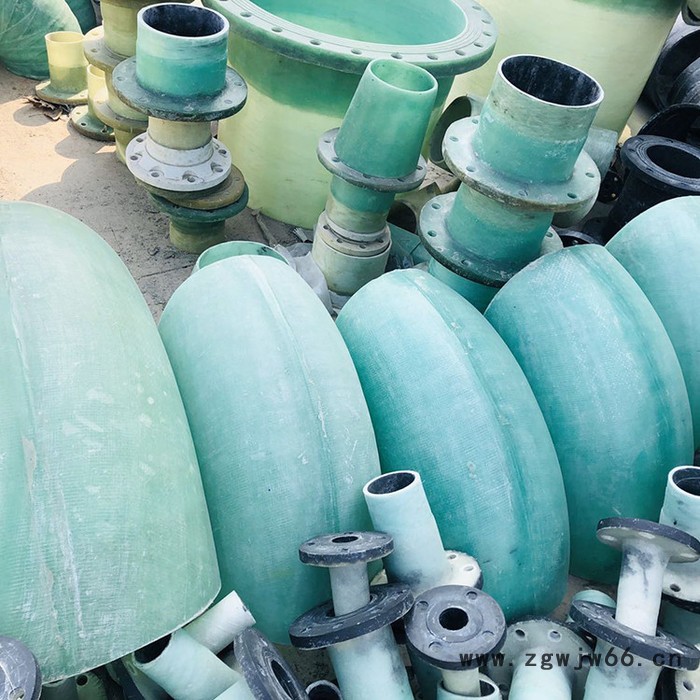 玻璃钢弯头 玻璃钢法兰 玻璃钢管件 玻璃钢直通管道图4