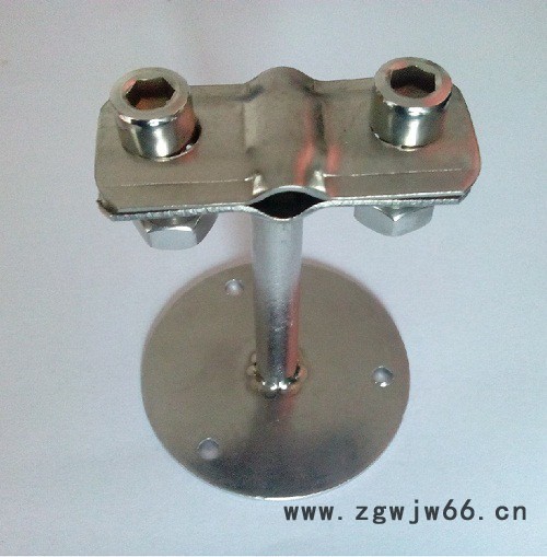 浙江温州不锈钢管支架销售 全304带底座管支架 管夹 管卡 管托图3