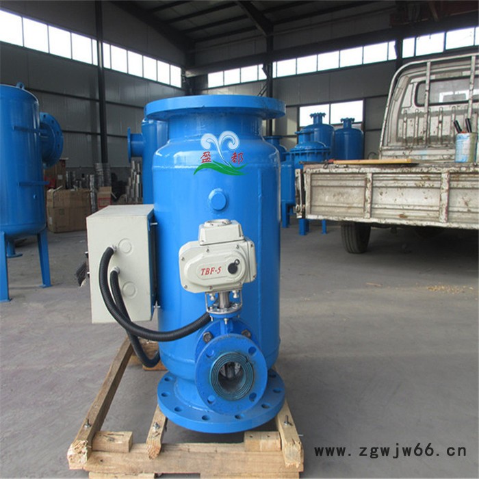 九江直通蓝式过滤器 快速反冲洗除污器 法兰式反冲洗过滤器图3