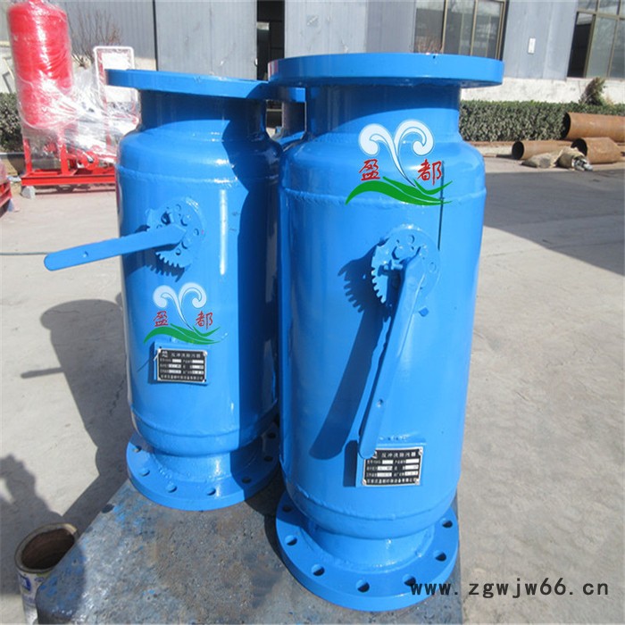 九江直通蓝式过滤器 快速反冲洗除污器 法兰式反冲洗过滤器图4