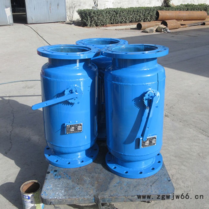 九江直通蓝式过滤器 快速反冲洗除污器 法兰式反冲洗过滤器图5