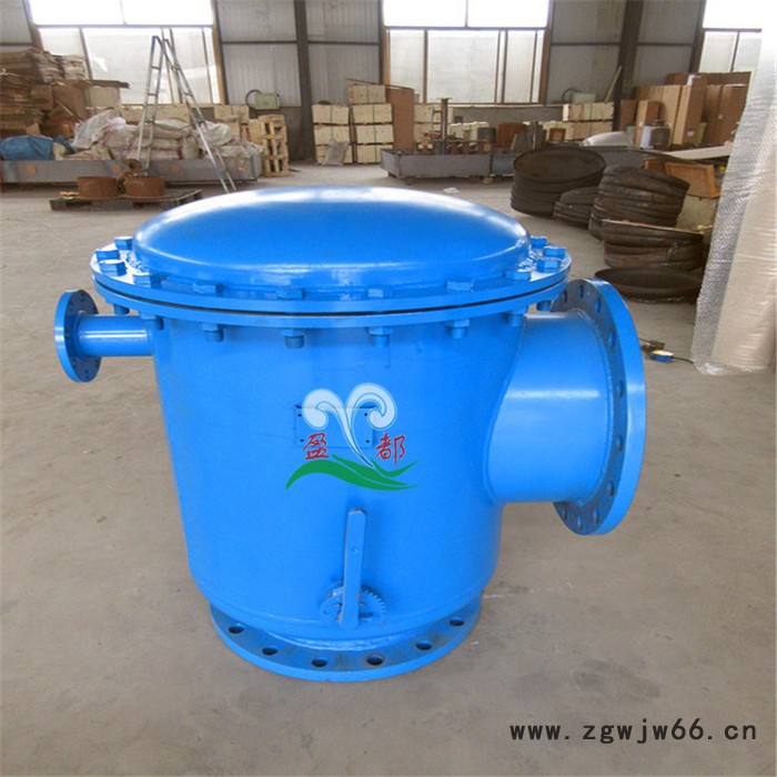九江直通蓝式过滤器 快速反冲洗除污器 法兰式反冲洗过滤器图2