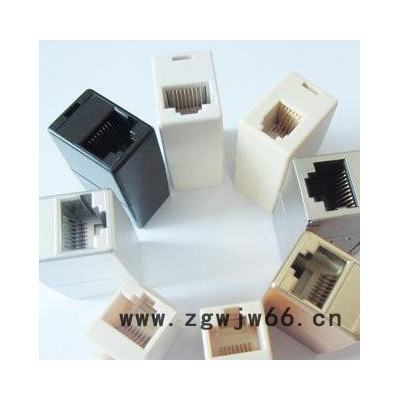 供应兴伸展电子6P6C带屏蔽壳/电话直通头连接器/6P6C RJ45连接器/网络插座/网络接口母座