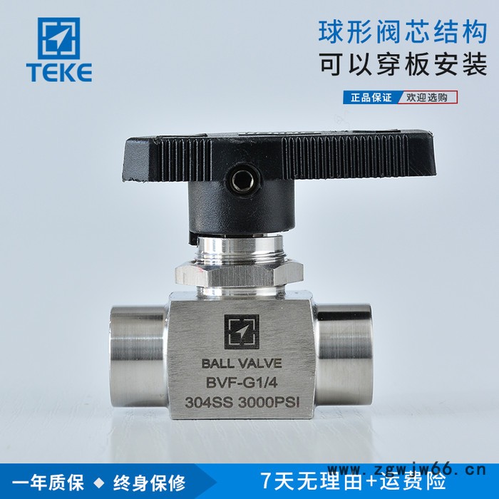 BVF 不锈钢内螺纹仿美直通高压球阀 气源压力表球阀 厂家图4