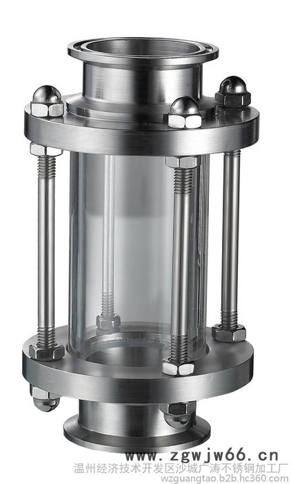 广涛SJ002 厂家供应快装卫生级不锈钢视镜 焊接直通视镜  材质304/316L