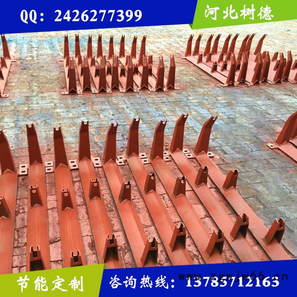 输送机各种托辊支架及托辊支架所有中支柱边支柱等冲压件树德矿山设备不锈钢拖辊支架滚筒支架图5