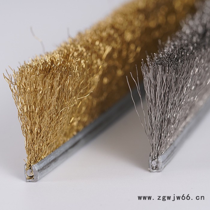 逆风供应工业铝合金钢丝条刷 304不锈钢折弯钢丝条刷 筛网滚筒除污清理钢丝条刷 PP钢丝毛刷 可按需加工定制图3
