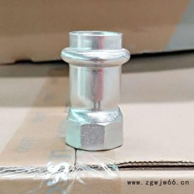 卡压式不锈钢给水管内牙直通 卡压式连接不锈钢给水管