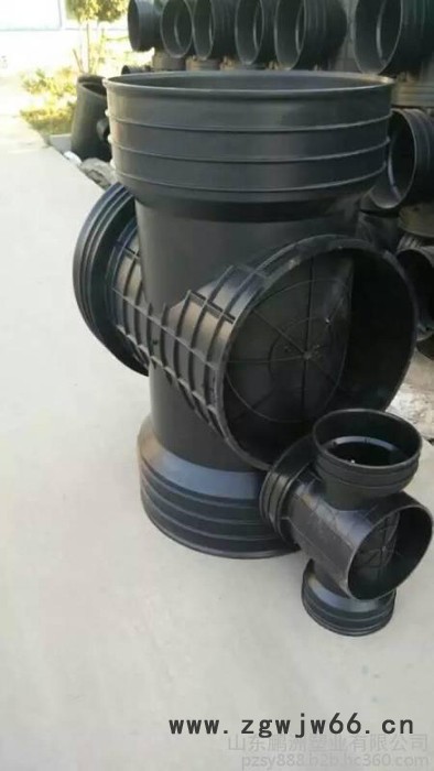 鹏洲塑料沉泥流槽成品检查井污水雨水检查井 塑料起始三通四通直通井图5