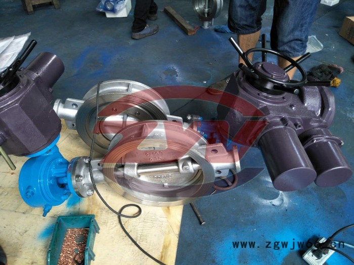 **电动蝶阀  ZSHWF衬氟调节直通式法兰电动蝶阀图2