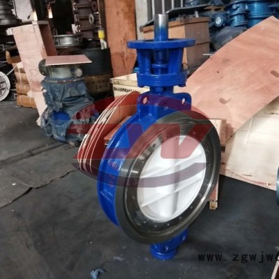 **电动蝶阀  ZSHWF衬氟调节直通式法兰电动蝶阀