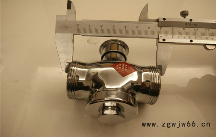 桂花牌B15/B14直通式大便手按延时冲洗阀大便四通式手按冲水阀图2