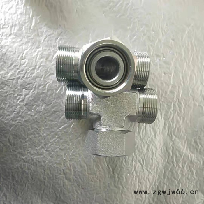 英振 过渡接头 碳钢液压接头厂家 液压直角 三通 直通图2