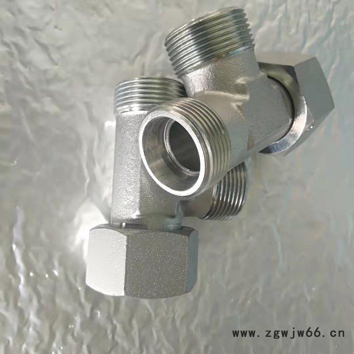 英振 过渡接头 碳钢液压接头厂家 液压直角 三通 直通图3