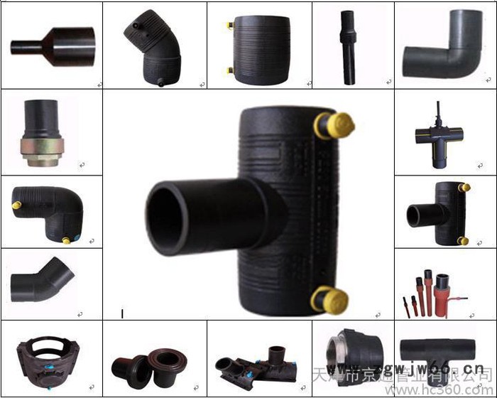 承插式HDPE给水管件，DN75口径等径直通图3